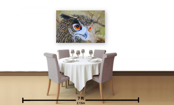 Eagle  Owl Oil Painting - Image 2