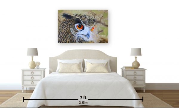 Eagle  Owl Oil Painting - Image 3
